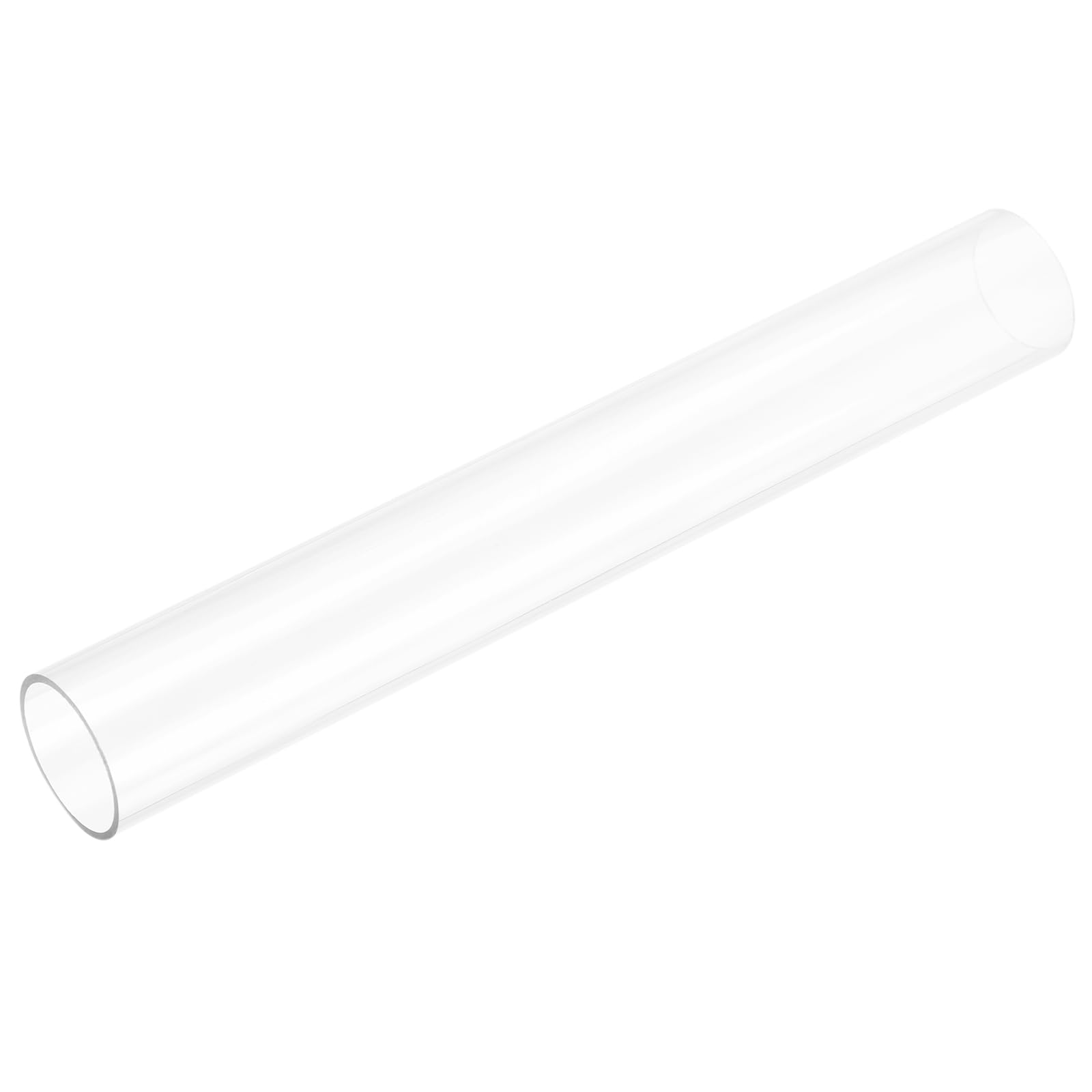 uxcell Rigid Round Clear Tubing 32mm(1 1/4") ID x 35mm(1 3/8") OD x 0.8Ft(250mm) Length Plastic Tube