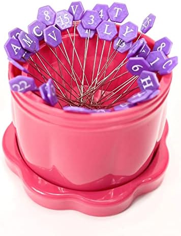 Gypsy Quilter Magnetic Pin Cup Large Fortune Fuchsia image 2