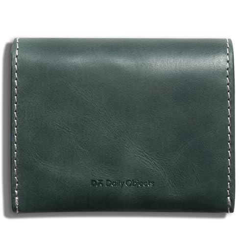 Image of DailyObjects Forest Green Fliptop Leather Cash & Card Wallet