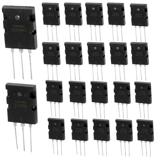 10 Pairs Black Power Matched Transistors 2SA1943 2SC5200 for High Performance