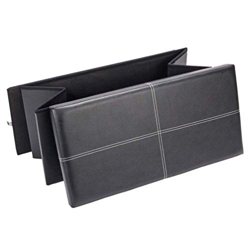 Tabouret repose-pieds avec coffre de rangement imperméable noir - 4