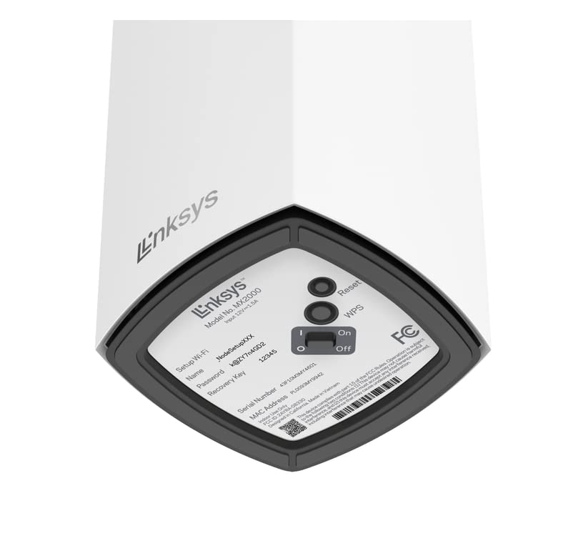 Linksys Router Atlas MX2001 WiFi 6 Dual Band AX3000 1PK (MX2001