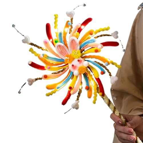 Bastelpfeifenreiniger Für Blumenarrangements | Frohes Neues Jahr DIY Bastelmaterial | Bunte Bastelreiniger für Kinder - Für Erwachsene Kinder Schüler Mädchen Teenager Windmühlen Projekte Foto Requisit