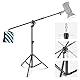 NEEWER 2-in-1-Foto-Lichtstativ, 9.7ft Schwerlast Stativ aus Aluminiumlegierung mit 3.8ft Auslegeram und leerem Sandsack für Videolicht, Blitz, Reflektor, Softbox für Studio-Foto-Videoaufnahmen