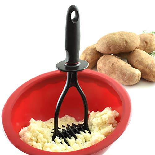 Norpro Espremedor de batata de nylon preto, 28 cm, 9,5 cm x 8,8 cm x 28 cm