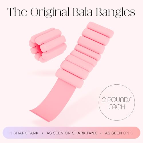Image of Bala Bangles Wrist & Ankle Weights for Women & Men - Adjustable Weighted Bands - Soft Silicone Arm & Leg Weights for Pilates, Yoga, Walking, Barre, Home Workout & Strength Training Exercise