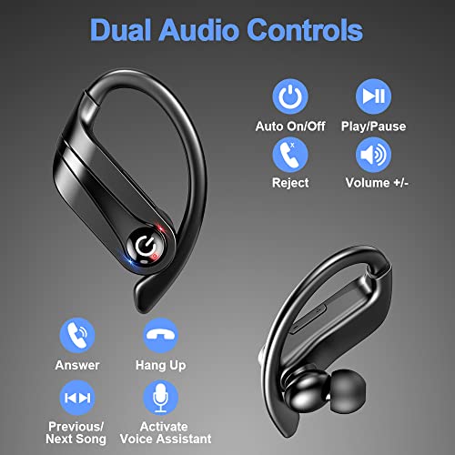 Bluetooth 5.1 Kopfhörer Sport, In Ear Kopfhörer Kabellos Bluetooth Sportkopfhörer Wireless Earbuds mit Dual Mikrofon… - Image 7