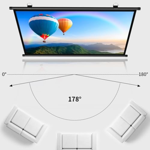 Pantalla manual portátil para proyector 60 pulgadas miniatura 3