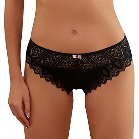 DFEK Sexy T-Back Criss Cross Panties Womens Lace Underwear Hipster Panties Shorts Pants Knickers for Ladies Breathable Hipster Panties Stretch Seamless Bikini Briefs Cover
