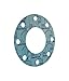 Garlock 37706-4112 Blue Aramid Fiber/Nitrile Binder Style 3000 Full Face Gasket, 19" Length, 19" Width, 0.063" Thick, 12" Nominal Pipe Size, 150# Flange Class