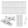 BBQration 740-0781 Grill Parts for KitchenAid 740-0781 750-0781 720-0856V 720-0856, Cooking Grate, Heat Plate & Burner Kit for Kitchenaid Grill Replacement Parts 740-0781 NEX13000399A0