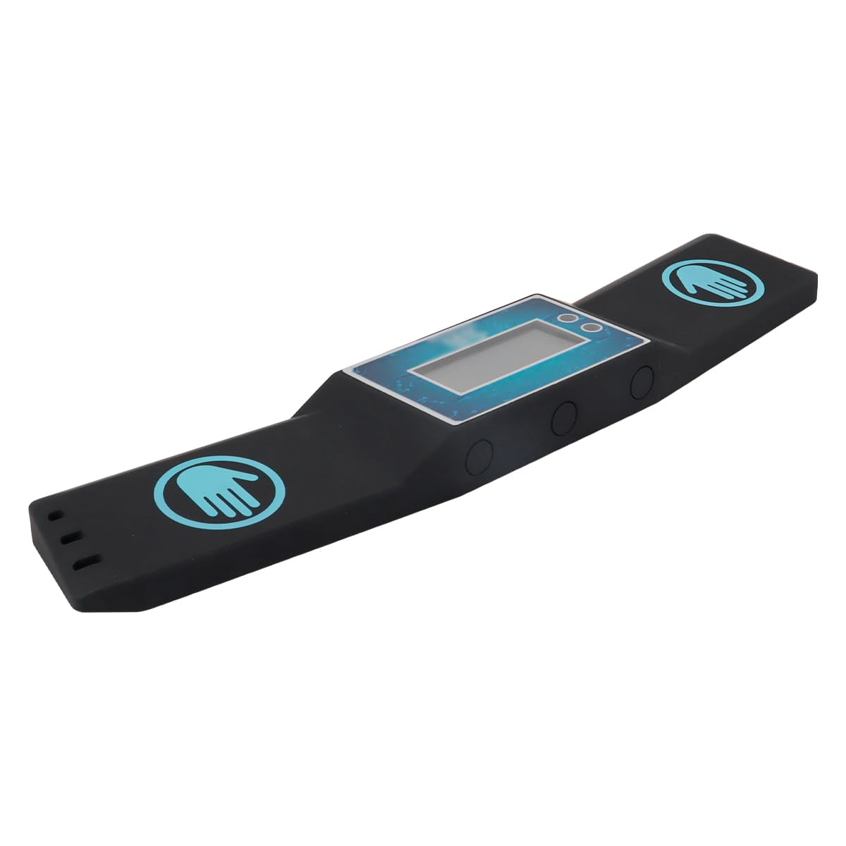 Temporizador de competición de velocidad negro para cubos apilables con pantalla táctil y equipo de carreras de rompecabezas.