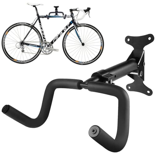 Image of ARHAT ORGANIZERS Cycle Wall Mount Stand | Heavy Duty Bicycle Hanger for Home & Garage | Foldable Cycle Hanger Wall Mount Rack for Indoor & Outdoor Storage | Cycle Hanging Stand for Bike (Black)