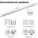 Rifachua Car 12V Interior LED Light Bar 48 LEDs Strip Lights with Switch and Magnets 6500K White Light for Car Van RV Cabinet Showcase Indoor Room Home 4 PCS Extendable