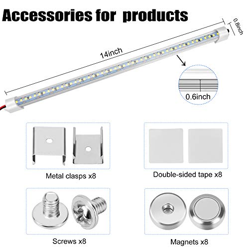 Image of Rifachua 12V LED Interior Light Bar DC 12 Volt led Strip Lights 14 inch