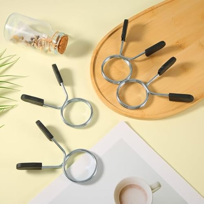 4pcs Dumbbell Barbell Clamps, 2in Stainless Steel Weight Clips Tight Fitness Bar Clips Versatile Spring Collar Clips Gym Accessory Weightlifting Buckle for Strength Training