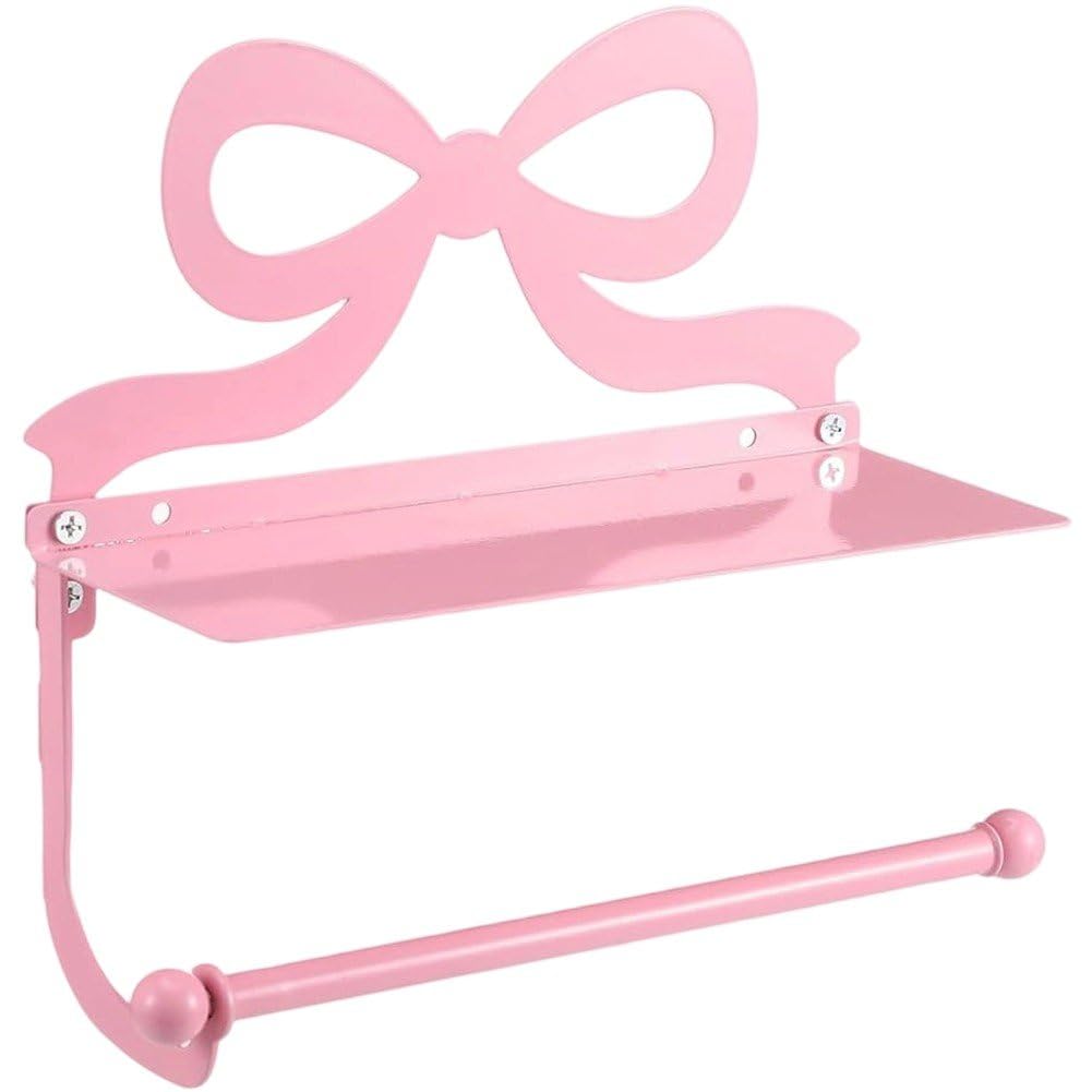 Metal Toilet Paper Holder Wall Mount Tissue Roll Rack Tissue Dispenser Towel Hanger Rack for Kitchen Bathroom Toilet