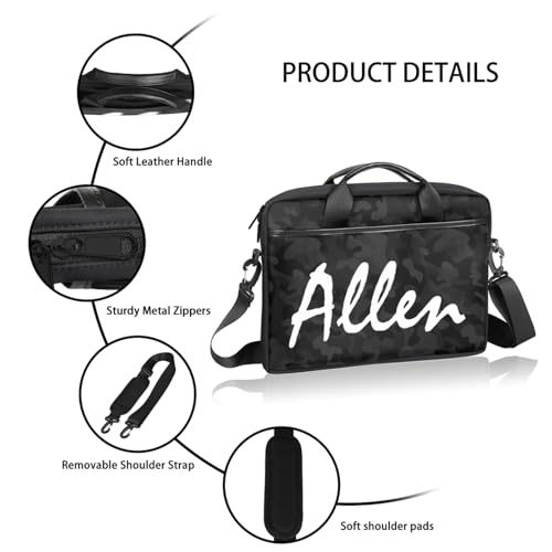 Custom Laptop Bag,Personalized Shoulder Bag for Laptop,Portable Computer Bag,Gifts for Business Office Texture Series4