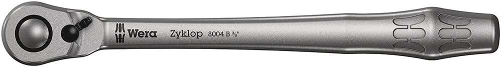 Wera 05004034001 8004 B Zyklop Metal Ratchet with Switch Lever, 3/8" Drive