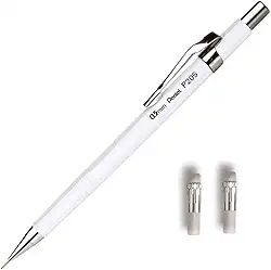 Lapiseira Sharp P200 Pentel 0.5mm Branca + 2 Refis de Borracha