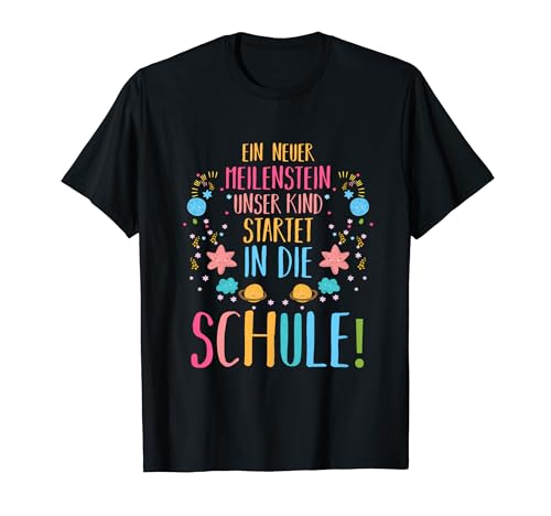 Eltern Schulkind Grundschule Erste Klasse Einschulung T-Shirt