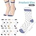 Qulkws 5 Pairs Women Sheer Ankle Socks Dot Patterned Transparent Thin Nylon Stockings Multi-Color Fashion Sock Ultrathin See Through Mesh Socks Cute Casual Ankle Sock for Women and Girls