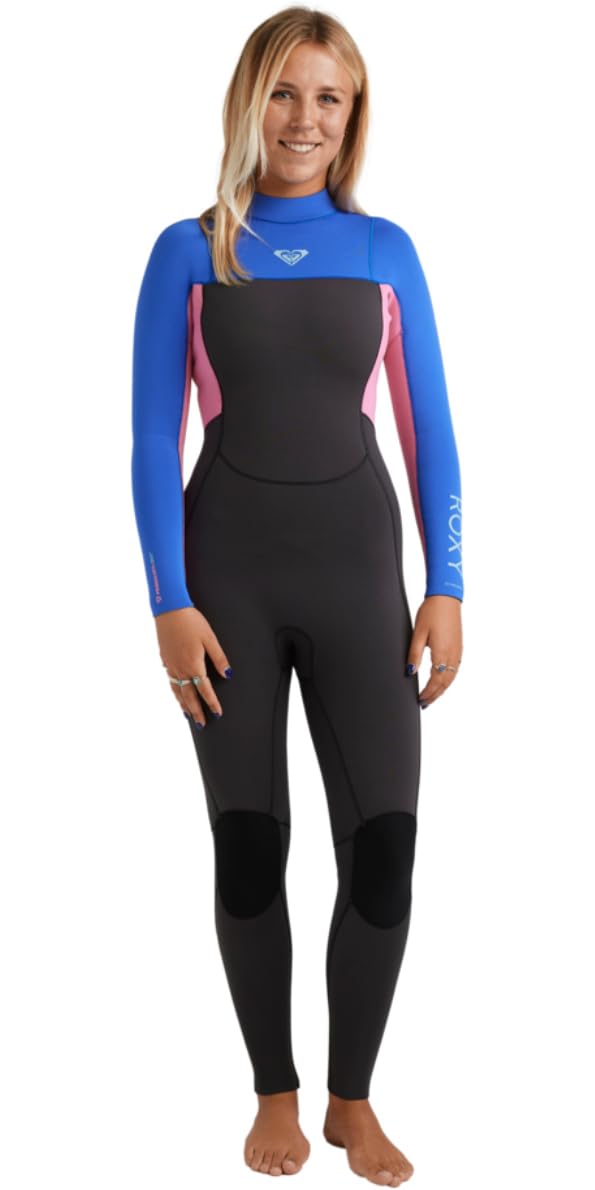 Roxy 2026 Prologue+ Neoprenanzug für Damen, 5/4 mm Reißverschluss hinten, Kobaltblau