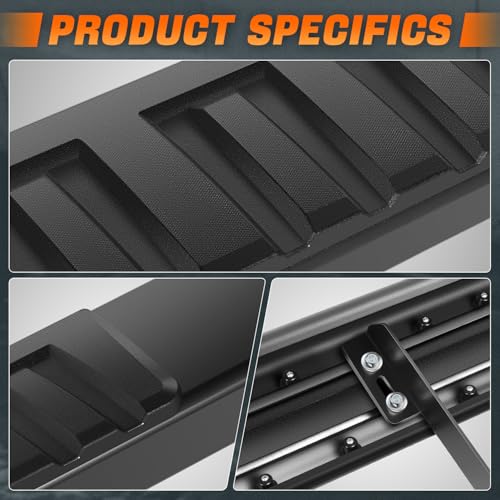 Estribos de aluminio para Nissan Titan 04-23 6 pulgadas miniatura 3