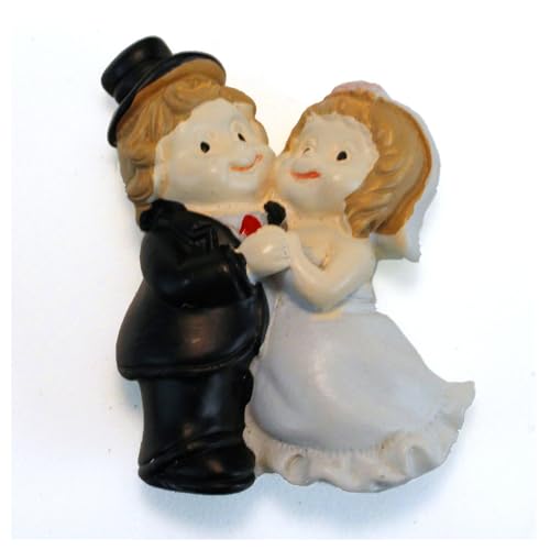 DLM 32133 Kit 12 Pezzi Magnete Calamita Coppia Sposi Sposini Innamorati Nozze Matrimonio Anniversario Segnaposto Pensierino bomboniera
