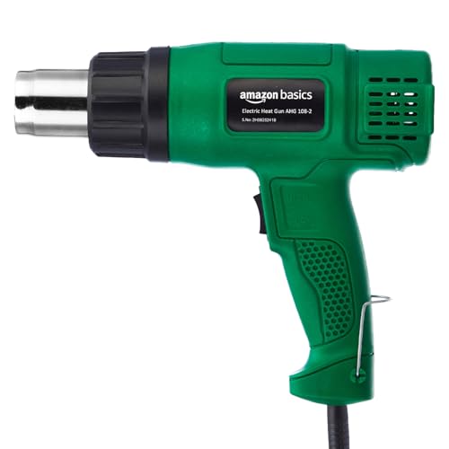Image of Amazon Basics 1700W Heat Gun | Dual Temperature & Airflow Control | ABS Body | Hot Air Gun for Paint Removal, Plastic Welding & Shrinking | Blue
