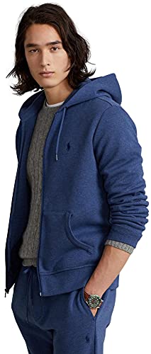 Polo Ralph Lauren Double Knit Tech Fleece Hoodie - XL - BlueHtr2