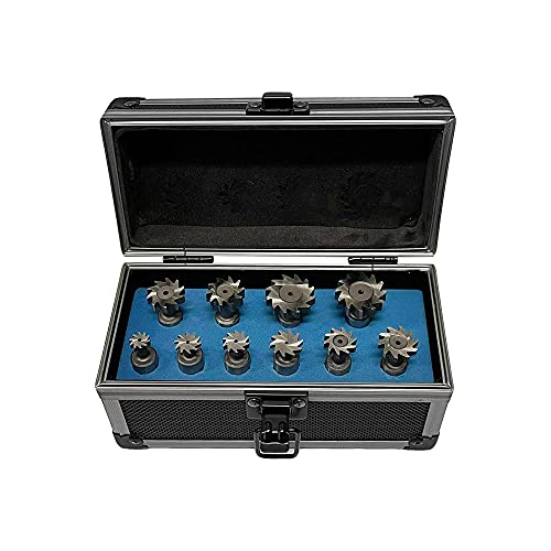 Prolinemax 10 Pc HSS Woodruff Key Cutter Set 1/2'' Straight Shank