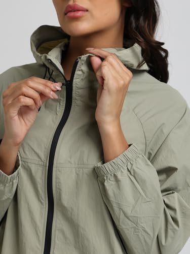 Image of CHKOKKO Windcheater For Women With Hood | With Advanced Upf 50+ UV Windproof Windbreaker Sunscreen | Lightweight Water-repellent Sports Outdoor Travel & Everyday Wear Windshield