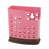 ruilogod plastica casa hollow out 2 scomparti bacchette portabispero organizer cage contenitore rosa