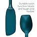 Rachael Ray Tools and Gadgets Lazy Crush & Chop, Flexi Turner, and Scraping Spoon Set / Cooking Utensils - 3 Piece, Teal Blue