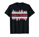 Chicago Chi Town Flag Skyline T-Shirt