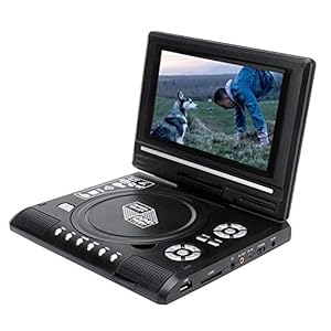 Draagbare dvd-speler 13-inch EVD-televisietoestel, met HDMI-ingang/uitgang, ingebouwde oplaadbare batterij, LCD digitale multimedia AV-uitgang/ingang, USB/SD-weergave