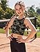 Zaclotre Girls Tank Tops Sleeveless Racerback Crop Tops Double Lined Athletic Shirts for Dance Yoga Workout Kids Camouflage