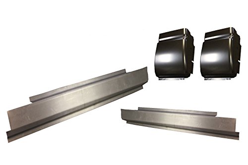 Motor City Sheet Metal - Compatible With 2002 2009 Dodge Ram Truck 2 Dr 4Pc Regular Cab Slip-On Rocker & Cab Corner Kit