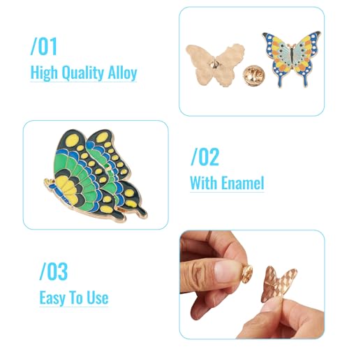 Image of FASHEWELRY Cowboy Brooches Enamel Pins Set Hat Pin Cute Lapel Pin Alloy Western Aesthetic Badge Pins