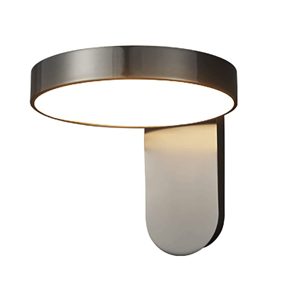 Lámpara de pared de latón negro y cobre premium con pantalla acrílica de diseño minimalista