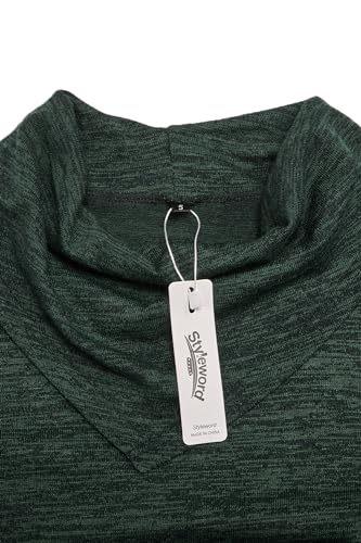 Robe pull isolante et chaude d'hiver en maille douce à manches longues - 5