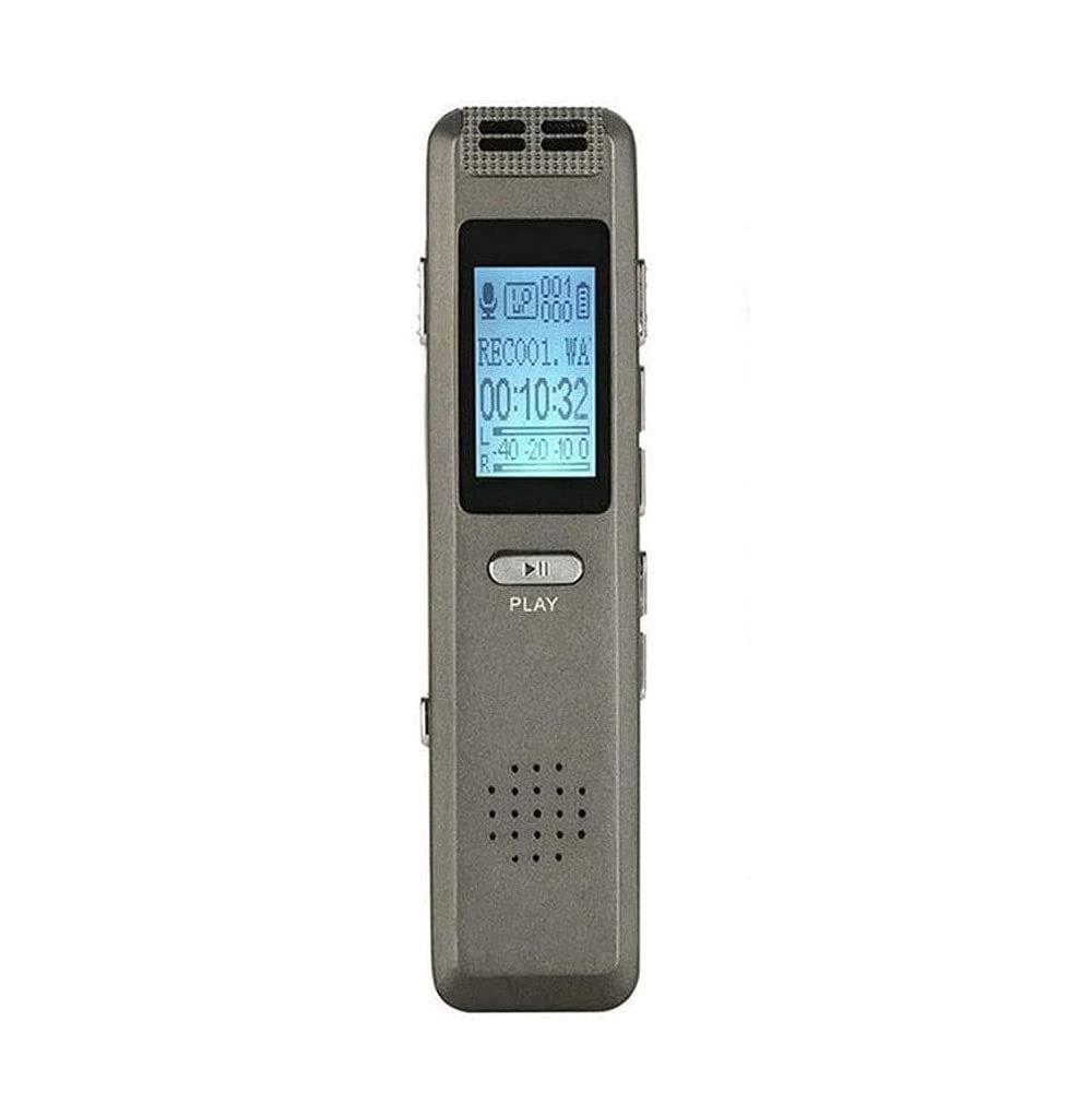 Registratore vocale Digitale da 8 GB Voice Recorder - Registratore a Nastro per lezioni, Riunioni, Interviste, Mini registratore Audio Carica USB, MP3