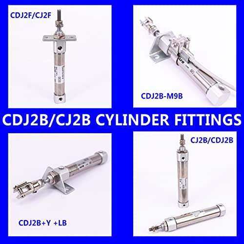 Mini cilindro neumático CDJ2B de 10mm ideal para proyectos de automatización compacta 3