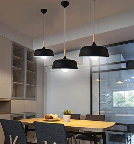 Lustre suspension rétro E27 en aluminium pour éclairage de table - 3