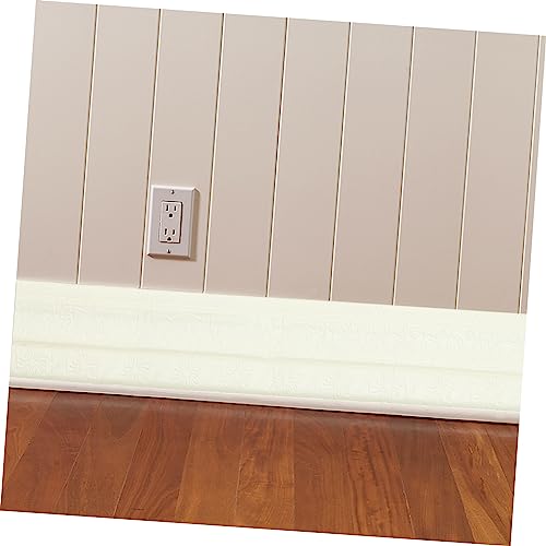 Uonlytech 3 Rolos De Adesivo De Parede De Rodapé Backsplash Guarnição De Azulejo Flexível Faixa De G