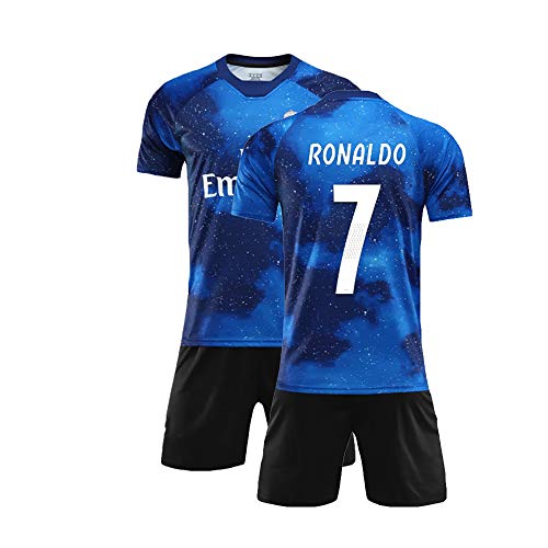 HL Club De Fútbol Ropa Deportiva Camiseta De Hombre De Manga Corta Y Pantalones Cortos Regalo De Fanático del Fútbol Artículos Oficiales Niños Adulto No. 7 Uniforme De Entrenamiento De Fútbol,7#,24