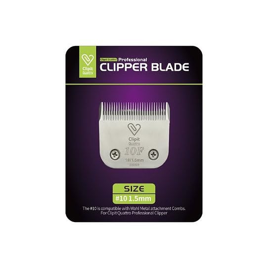 Clipit Quattro Titanium Clipper Blade Range - Use on Clipit Quattro Cordless Dog Clipper, Durable, Hard Wearing & Corrosion Resistant (#7F (3.2mm))