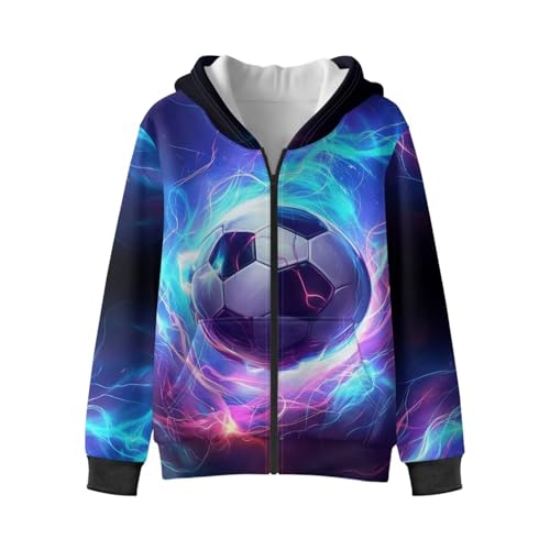 YEXIATODO Zipper Hooded Sweatshirt for Boys Long Sleeve Crop Top Hoodies Fleece-Lined Pullover Sweatshirts with Pockets2