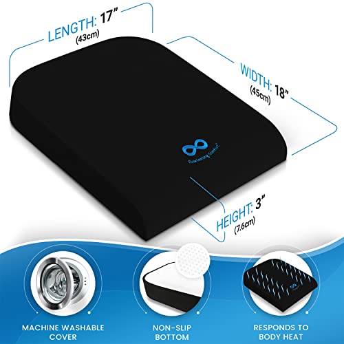 Everlasting Comfort Memory Foam Seat Cushion - Stadium Seat Cushion, Bleacher Cushion For Indoor, Outdoor Use - Extra Wide, Thick Seat Pad For Comfortable Sitting - Ideal For Work, Car, Outdoor Events #TOP4